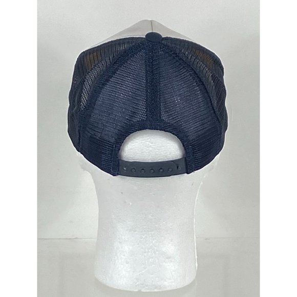 VTG "I Love Country Music" Trucker Mesh Snapback Cap White/Navy M/L NWOT F275 - Picture 4 of 7